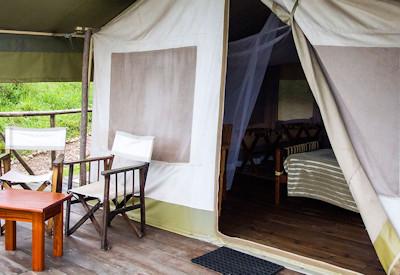 Tented suites with verandah