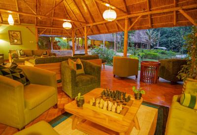 Lounge with adjoining large veranda