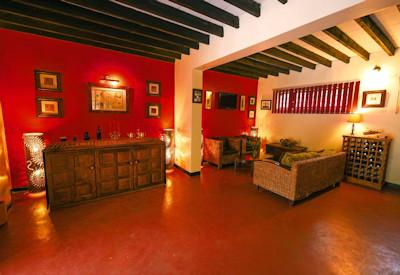 Fully stocked bar and lounge area