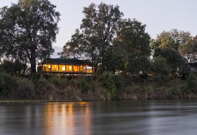Amanzi an intimate camp on the Zambezi River
