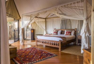 Large luxury suites in the Lower Zambezi National Park