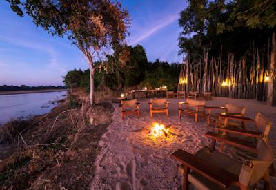Bush camp with exceptional river views