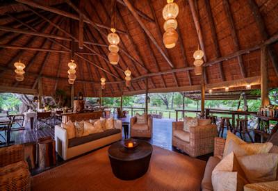 Wood interiors echo classic safari camps