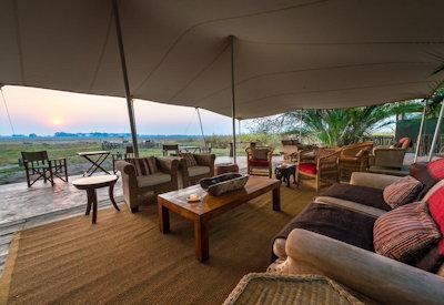 Views over the Busanga Plains and Kafue National Park
