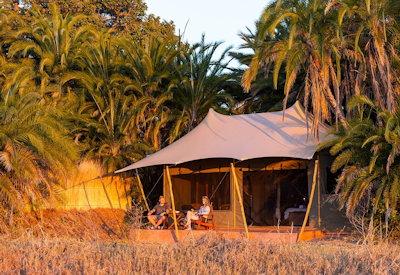 Intimate safari camp accommodation