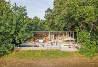Private deck and private plunge pools