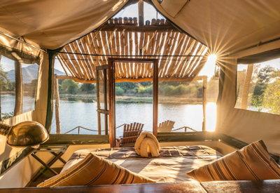 Views from the tented safari suites