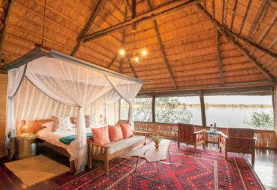 Large thatched river suites