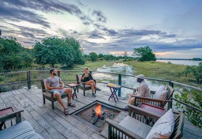 South Luangwa wooden deck for safari activities