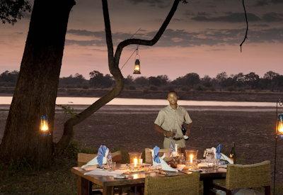 Outdoor dining experiences at camp