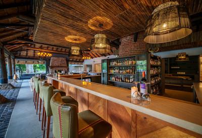 Famed bar area next to lounge