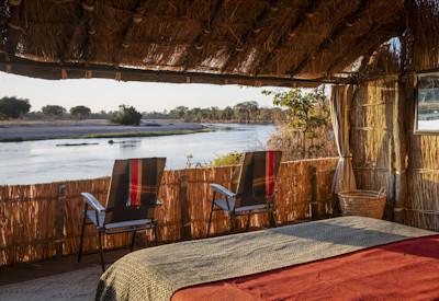 Safari chalets built with natural materials