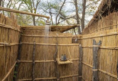 En-suite bathrooms open to the sky