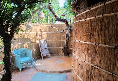 Outdoor bathrooms elevate with hot showers