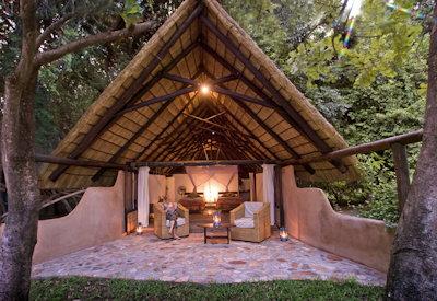 Thatched safari suites