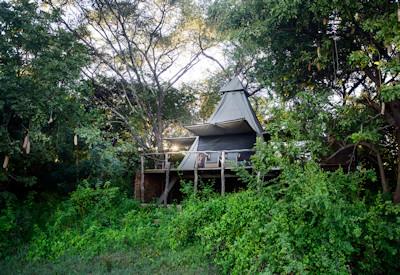 A frame canvas tent with private deck