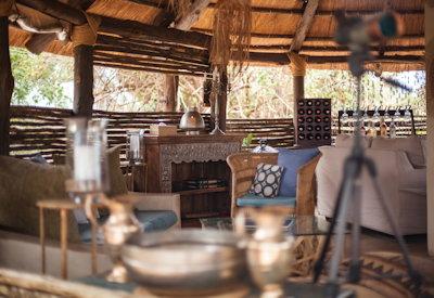 Sindabezi thatched lounge