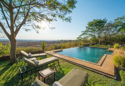 Located high above the Zambezi River