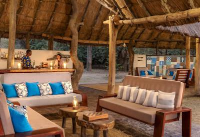 The camp is built with local natural materials