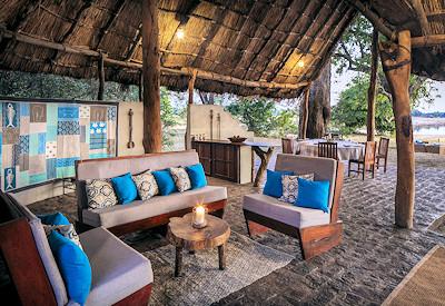 Lounge area with the well managed park