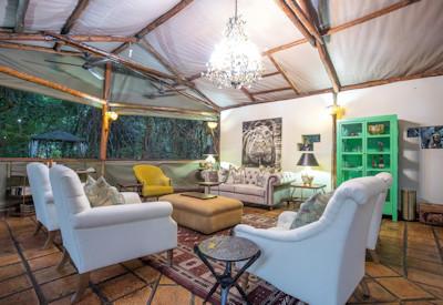 lounge and dining areas