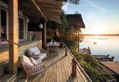 Tongabezi on the banks of the Zambezi
