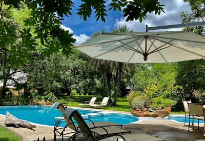 Large swiming pool in the Victoria Falls area