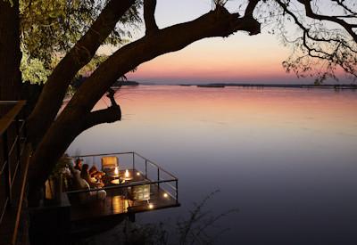 On banks of Zambezi River, an amazing location