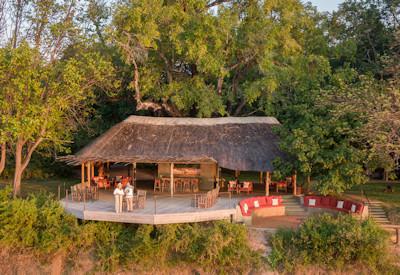 Nkwali Camp and central guest area