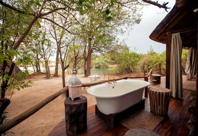 Sindabezi Island Camp Best bath