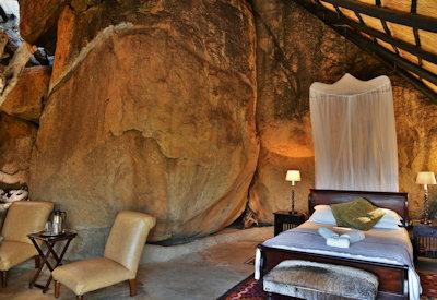 Thatch and rock safari suites