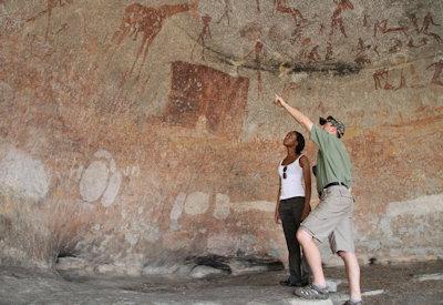 San bushmen rock art