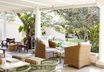 Large terrace offering guests free wifi