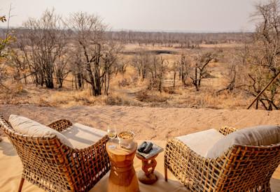 On a ridge overlooking a natural spring deep
