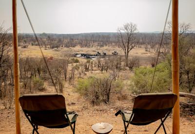 Scenic views into the Hwange National Park