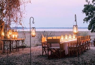 Outdoor dining area