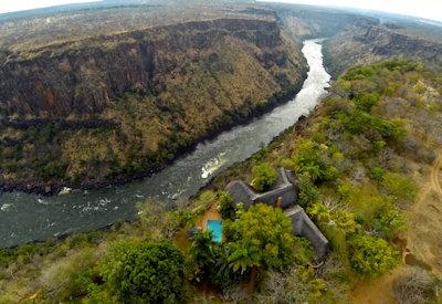 Aerial view of Zambezi