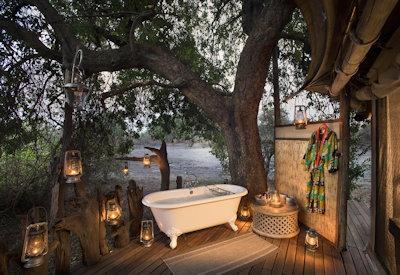 Stunning private bath with a view