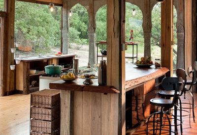 Dining and kitchen area at the house