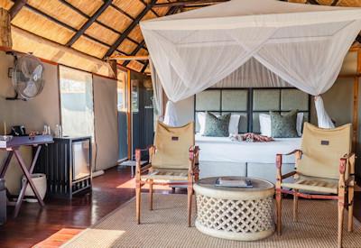 Safari suites with indoor and outdoor shower options