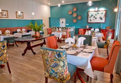 Rich inside dining room