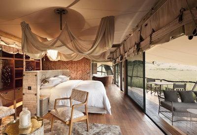 Large and luxurious tented suites