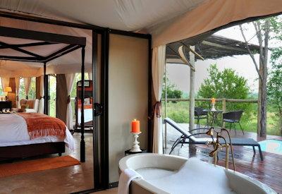 Stunning bathtubs at camp