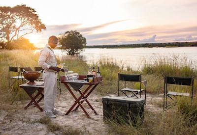 Sundowners with African Fish Eagle