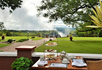 Views of Victoria Falls from the Hotel