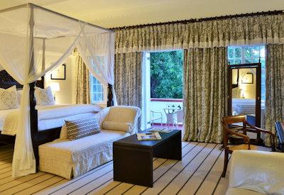 Luxurious hotel rooms