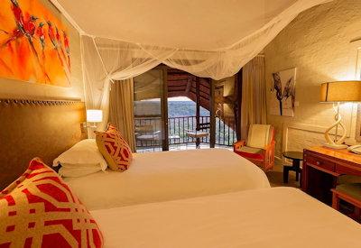 Safari lodge family or twin rooms