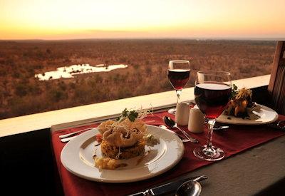 Excellent dining and African sunsets