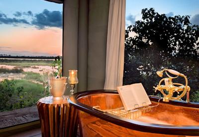 Zarafa Camp best bath in Botswana