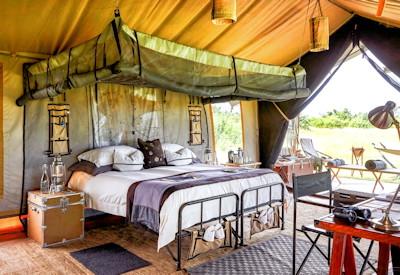 The luxurious Singita Explorer Tented Camp